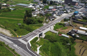 道路改良：県道庄内久住線（大分県）